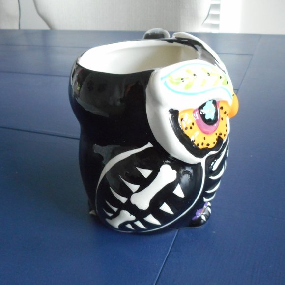 3D Day of the Dead Owl Mug, Spectrum Designz, New - Picture 4 of 5